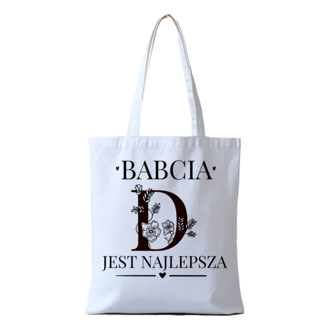 Torba dla babci inicjał - wzór 1